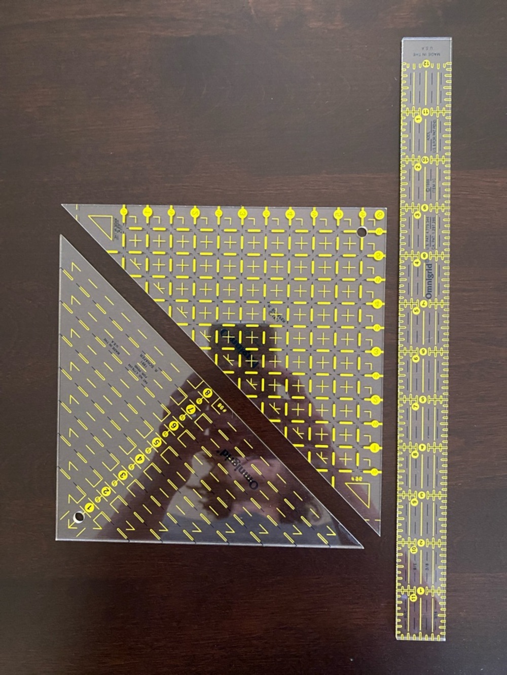 Bundle of 3 Omnigrid Quilting Rulers